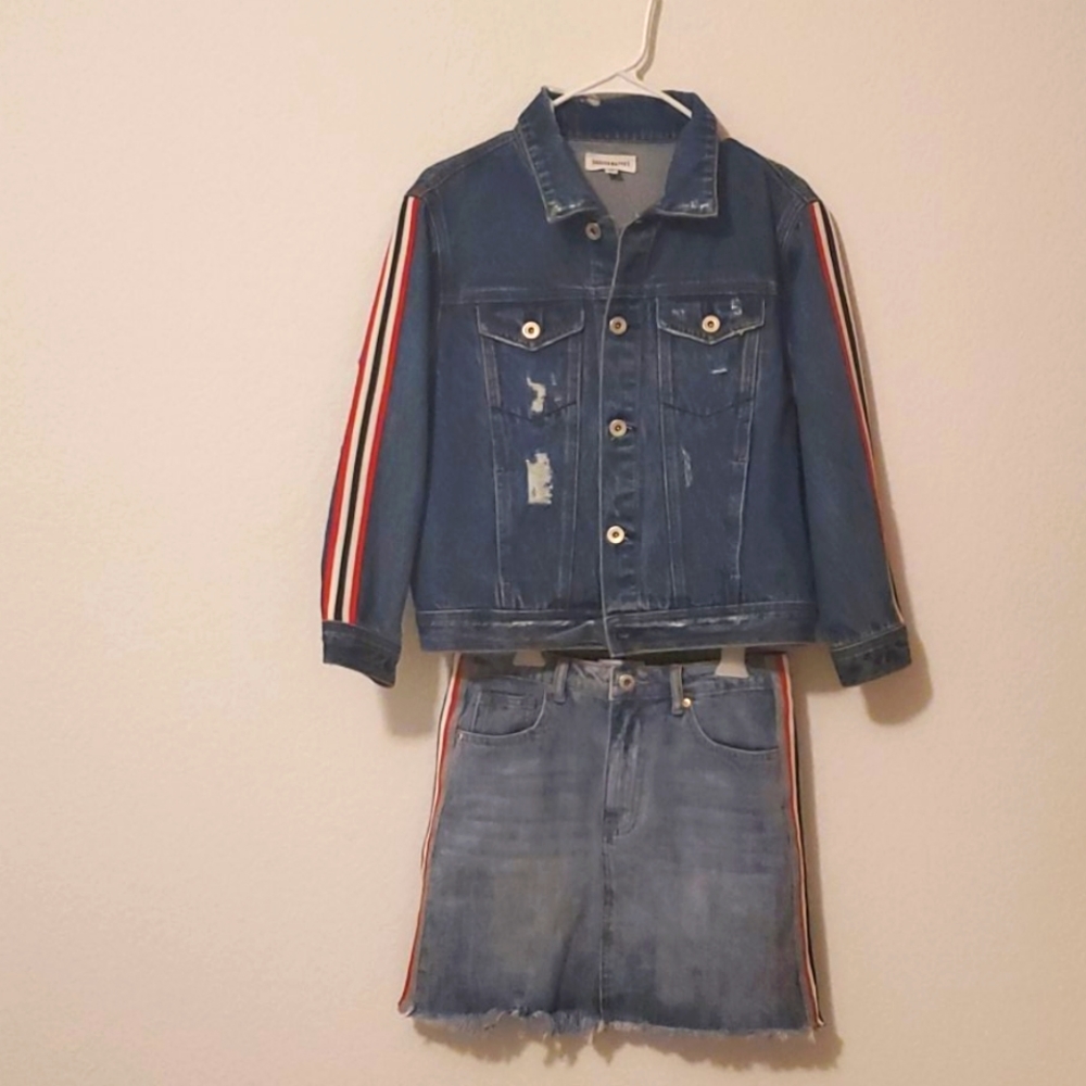 Dance & Marvel Denim Set Skirt and Jacket